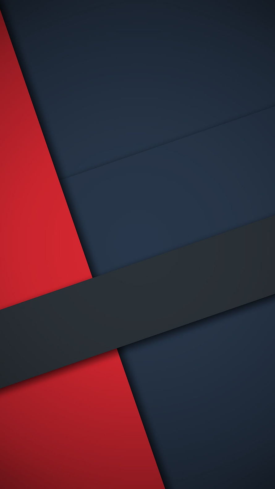 Minimalist Geometric Abstract Wallpaper with Red and Navy Blue Diagonal Layers HD phone wallpaper