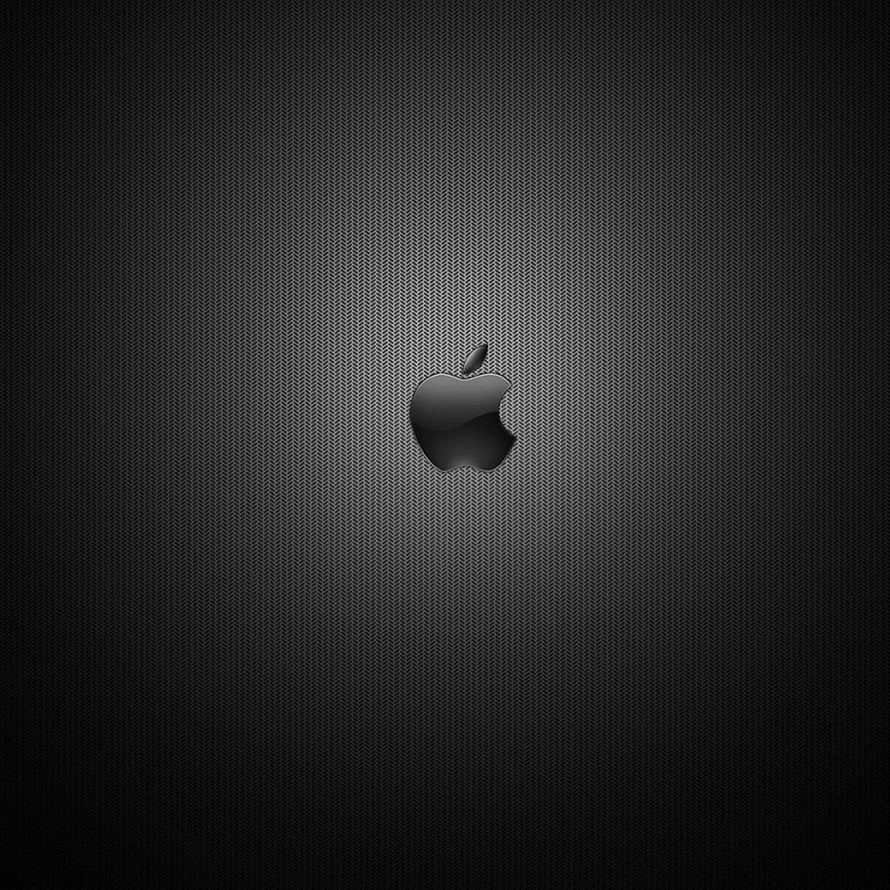 Sleek Apple Logo on Dark Textured Background with Subtle Lighting HD phone wallpaper