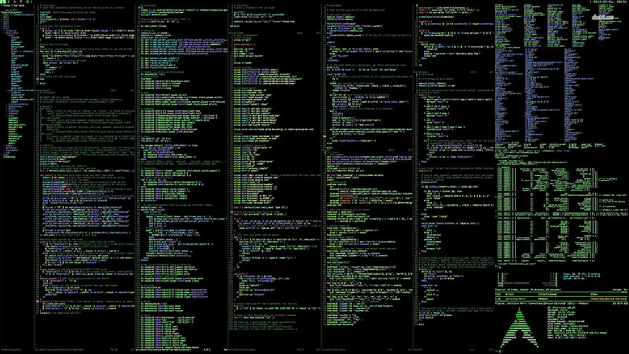 Linux Terminal Command Line Interface with Green Text on Black Background HD wallpaper