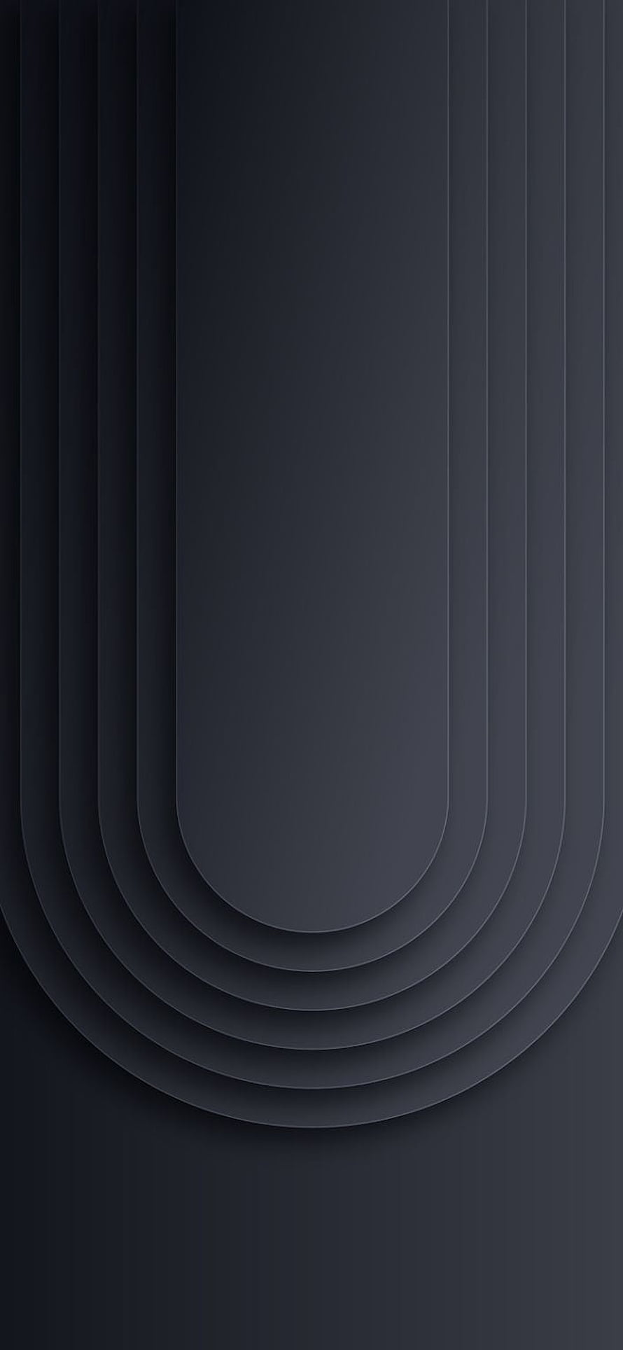 Dark Grey Minimalist Geometric Arch Pattern Smartphone Wallpaper HD phone wallpaper