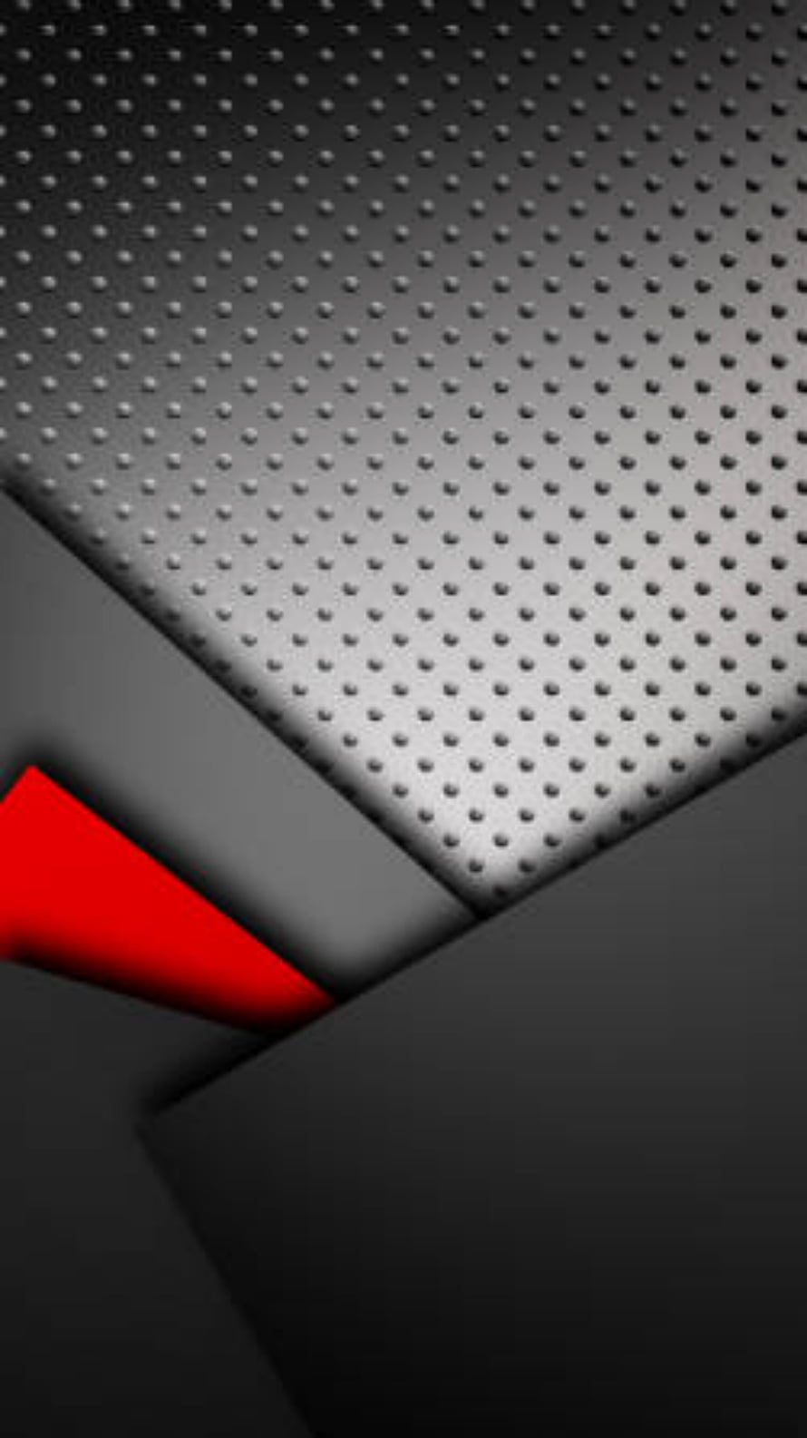 Abstract Geometric Design with Perforated Metal Texture and Red Accent HD phone wallpaper