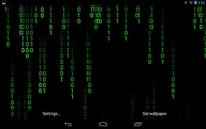 Matrix Digital Rain Binary Code Green Numbers On Black Background HD wallpaper