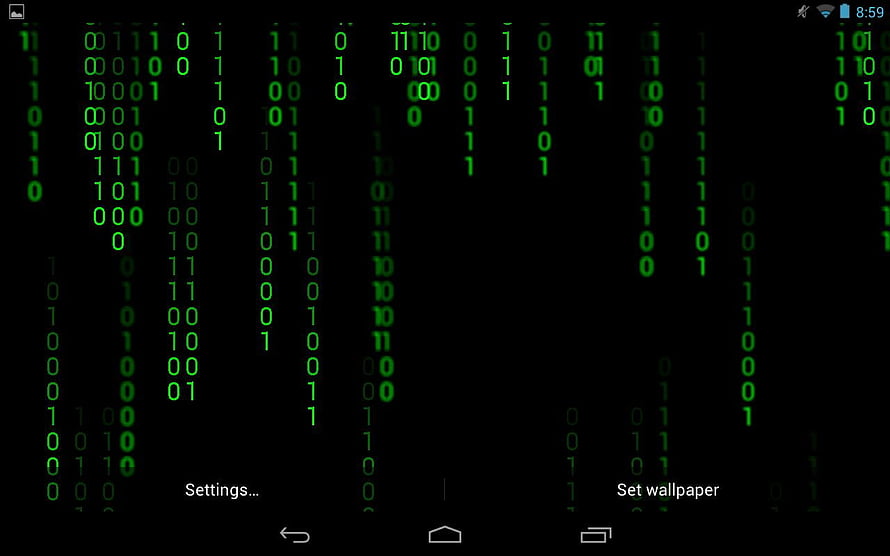 Matrix Digital Rain Binary Code Green Numbers On Black Background HD wallpaper