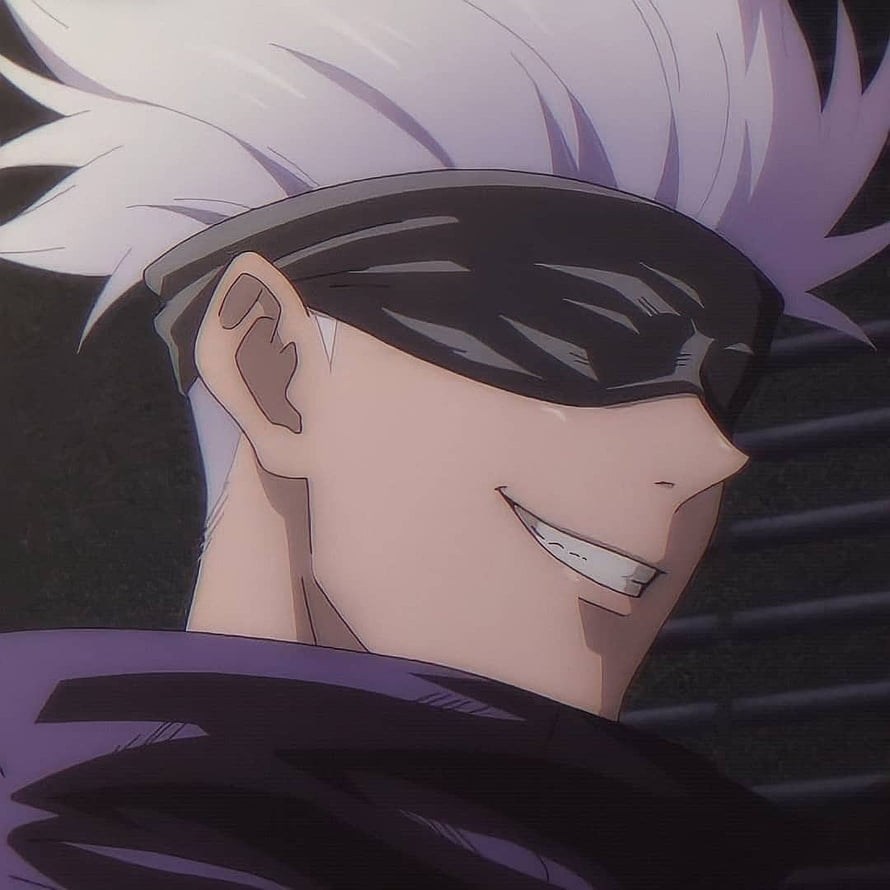 Satoru Gojo Smiling Close-Up Anime Wallpaper HD phone wallpaper