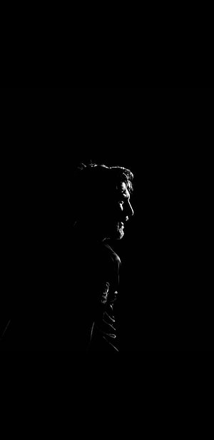 Dark Silhouette of a Man in Profile Against a Black Background, Leo Messi. Leonel messi, Messi, Lionel messi, Black Messi HD phone wallpaper