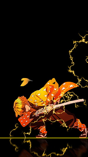 Zenitsu Agatsuma Lightning Breathing Attack Anime Wallpaper HD phone wallpaper