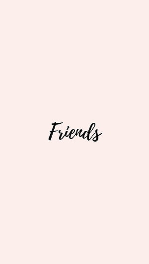 Minimalist Friends TV Show Logo Wallpaper in Elegant Calligraphy Style HD phone wallpaper