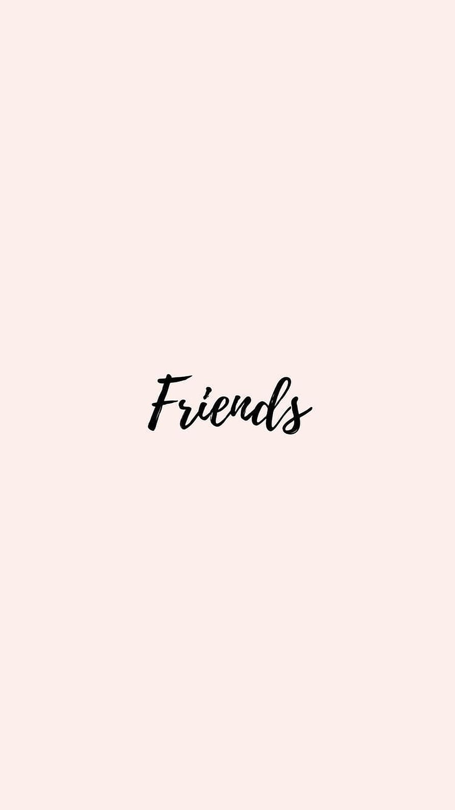 Minimalist Friends TV Show Logo Wallpaper in Elegant Calligraphy Style HD phone wallpaper