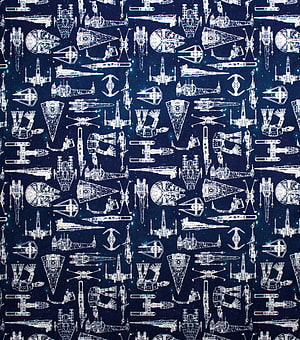 Star Wars Spaceship Blueprint Pattern on Dark Navy Background HD phone wallpaper