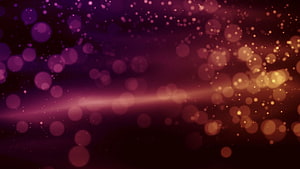 Abstract Purple and Gold Bokeh Background with Glowing Light Orbs HD wallpaper