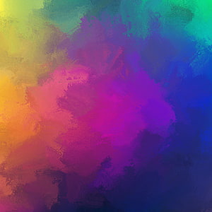 Vibrant Abstract Paint Splash with Blending Purple, Pink, and Teal Hues HD phone wallpaper