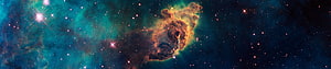 Stunning Space Nebula with Glowing Gas Clouds and Bright Stars HD wallpaper