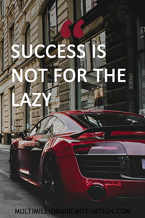 Red Audi R8 Super Car Parked on City Street with Motivational Quote Overlay HD phone wallpaper