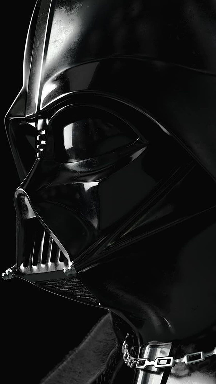 Darth Vader Black Helmet Close-Up Portrait from Star Wars HD phone wallpaper