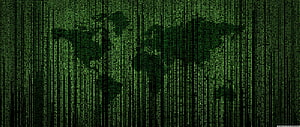 Green Digital Matrix Code Rain Abstract Technology Background HD wallpaper