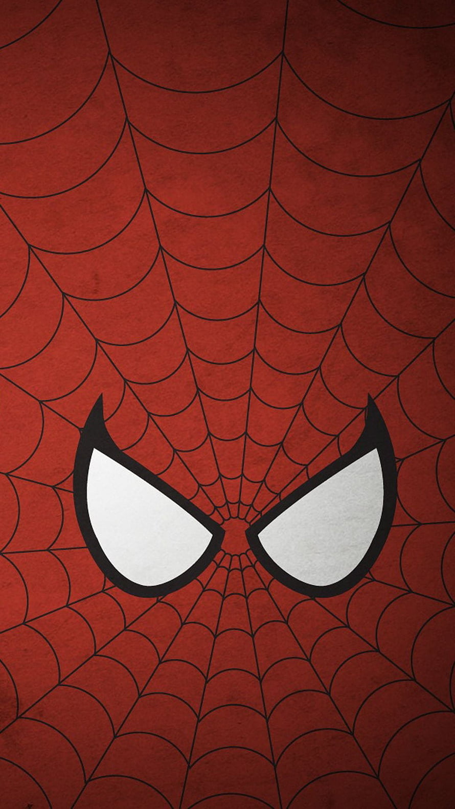 Minimalist Spider-Man Mask Eyes on Red Web Pattern Background, Spiderman for , Cute Spiderman HD phone wallpaper