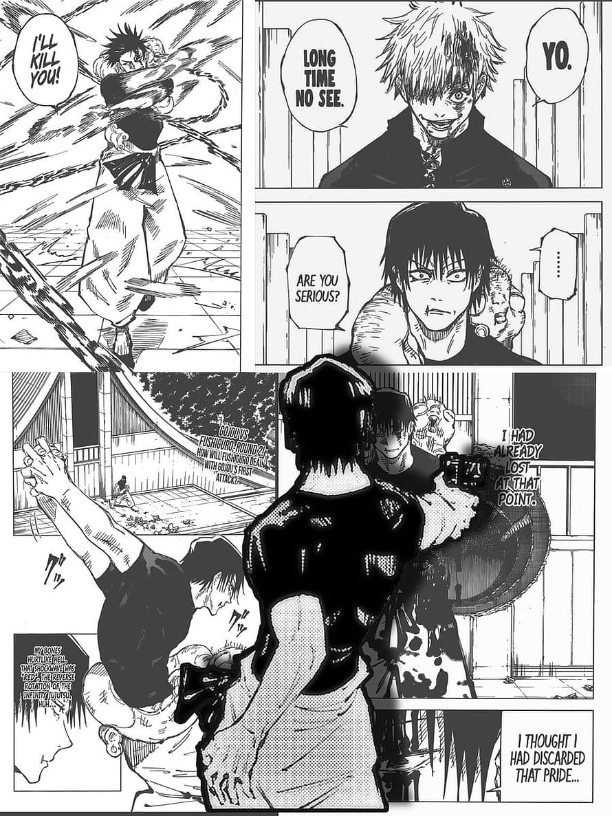 Toji Fushiguro and Narco manga panel from Jujutsu Kaisen HD phone wallpaper