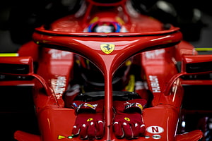 Ferrari SF71H Formula One Race Car Cockpit Detail HD wallpaper