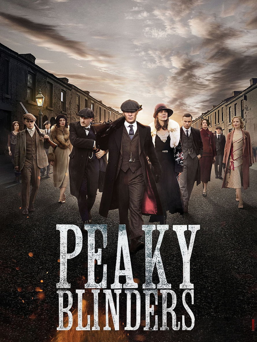 Peaky Blinders Cast Walking Through Industrial Street at Dusk HD phone wallpaper