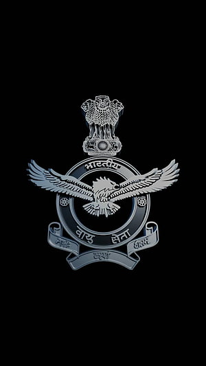 Indian Air Force Emblem Wallpaper with National Emblem and Eagle Symbol HD phone wallpaper