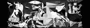 Pablo Picasso Guernica Black and White Cubist Masterpiece HD wallpaper