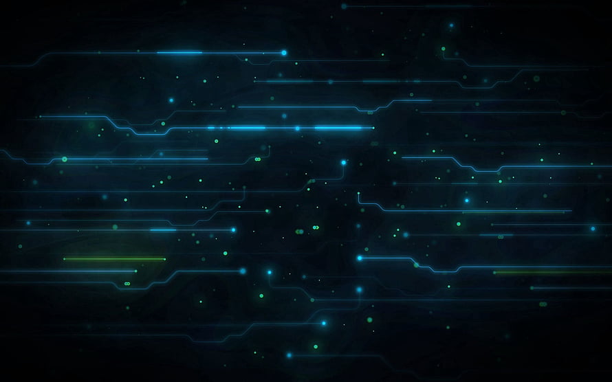 Futuristic Blue Circuit Board Technology Abstract Background HD wallpaper