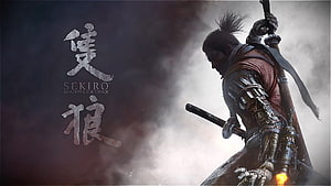 Sekiro Shadows Die Twice Samurai Warrior with Katana in Misty Atmosphere HD wallpaper