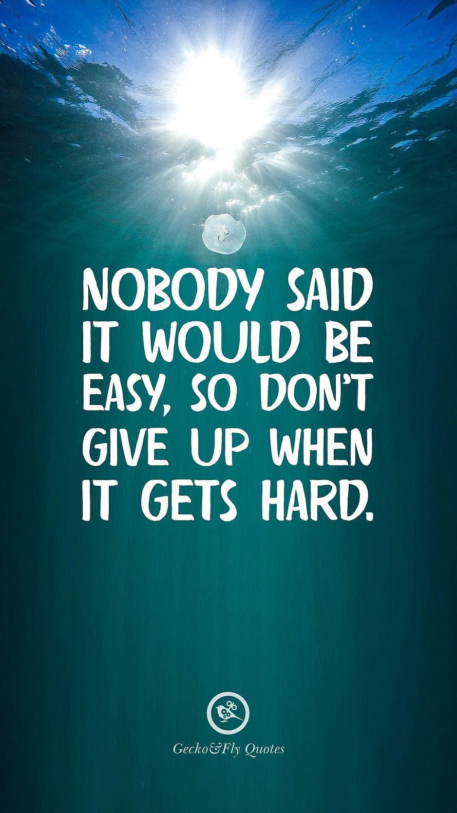 Inspirational Quote About Perseverance Over Deep Blue Ocean Background HD phone wallpaper