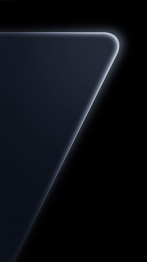 Minimalist Dark Geometric Shape with Soft Edge Glow on Black Background HD phone wallpaper