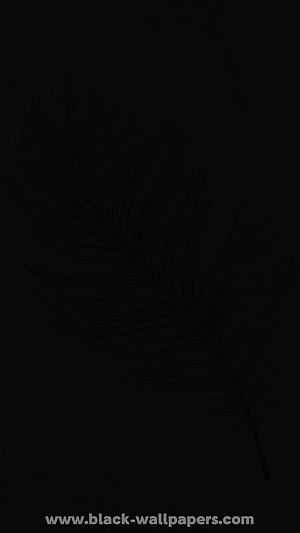 Minimalist Black Feather Line Art Wallpaper HD phone wallpaper