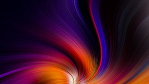 Vibrant Abstract Swirl Pattern with Flowing Purple, Red, and Orange Light Streaks on Dark Background HD wallpaper