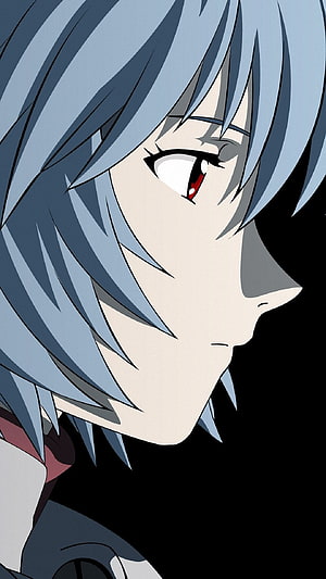 Rei Ayanami Profile Portrait From Neon Genesis Evangelion Anime Series HD phone wallpaper