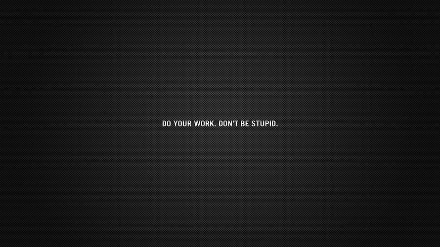 Minimalist Dark Text Quote on Black Carbon Fiber Background HD wallpaper