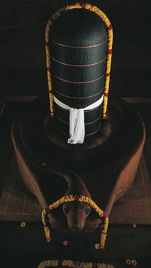 Shiva Lingam with Naga Serpent and Flower Garland Hindu Temple Ritual HD phone wallpaper