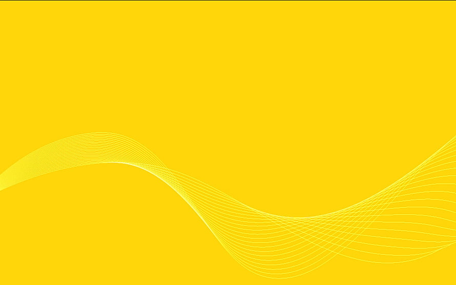 Abstract Yellow Background With Flowing White Wavy Lines HD wallpaper