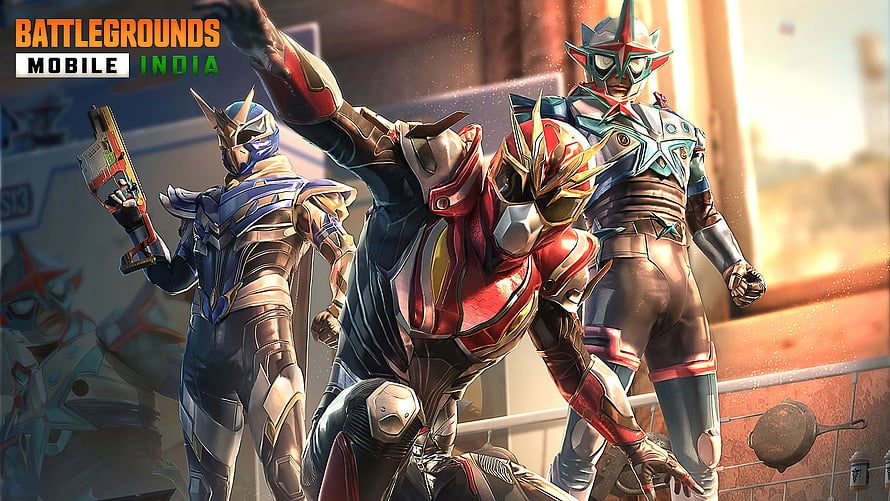 Battlegrounds Mobile India Kamen Rider Style Character Skins and Armor HD wallpaper