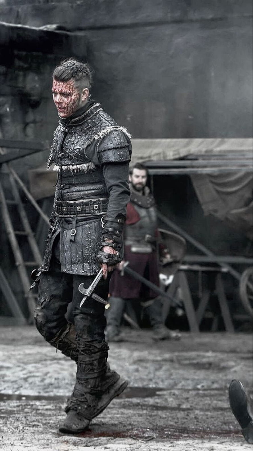 Ivar the Boneless in battle-worn armor from the Vikings series HD phone wallpaper