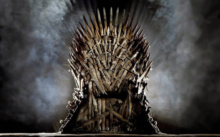 The Iron Throne from Game of Thrones: A Majestic Seat of Power Forged from Swords HD wallpaper