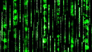 The Matrix Digital Rain Green Code Animation on Black Background HD wallpaper