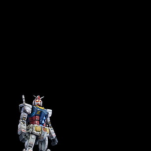 Gundam RX-78-2 Standing Against Black Background HD phone wallpaper