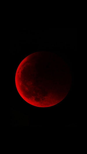 Blood Moon Eclipse Wallpaper - Red Lunar Eclipse in Dark Night Sky HD phone wallpaper