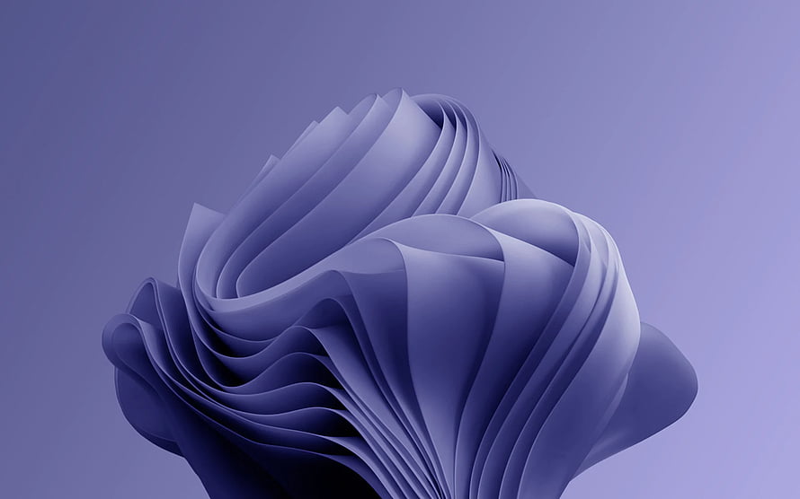 Abstract Purple 3D Flowing Ribbon Sculpture Wallpaper HD wallpaper
