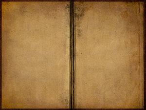 Vintage Open Book Pages with Aged Parchment Texture and Dark Leather Binding HD wallpaper