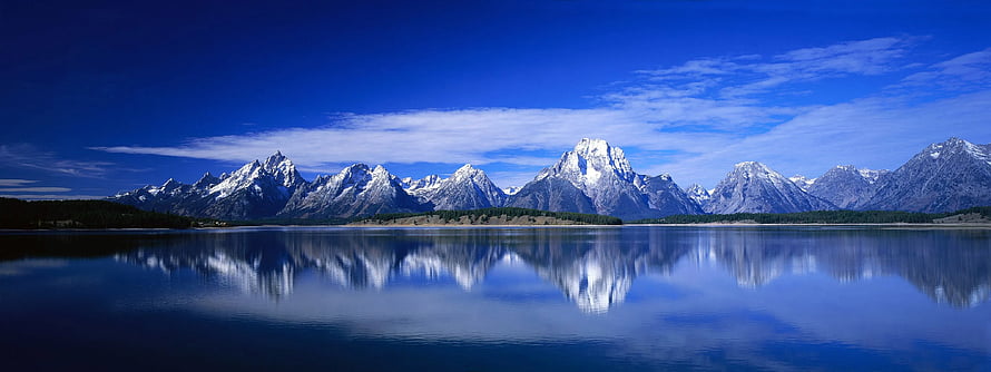 Grand Teton National Park Landscape With Mountain Reflections In Lake HD wallpaper