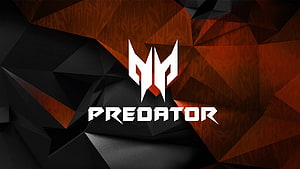 Acer Predator Gaming Brand Logo on Dark Geometric Background HD wallpaper