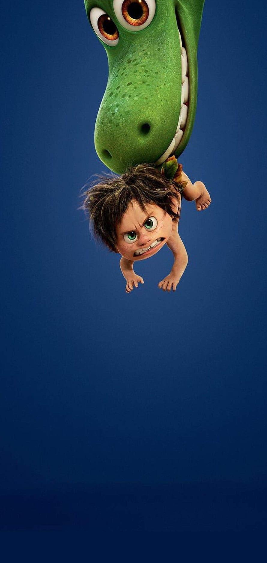 The Good Dinosaur - Arlo and Spot Hanging Upside Down Animated Movie Poster HD phone wallpaper