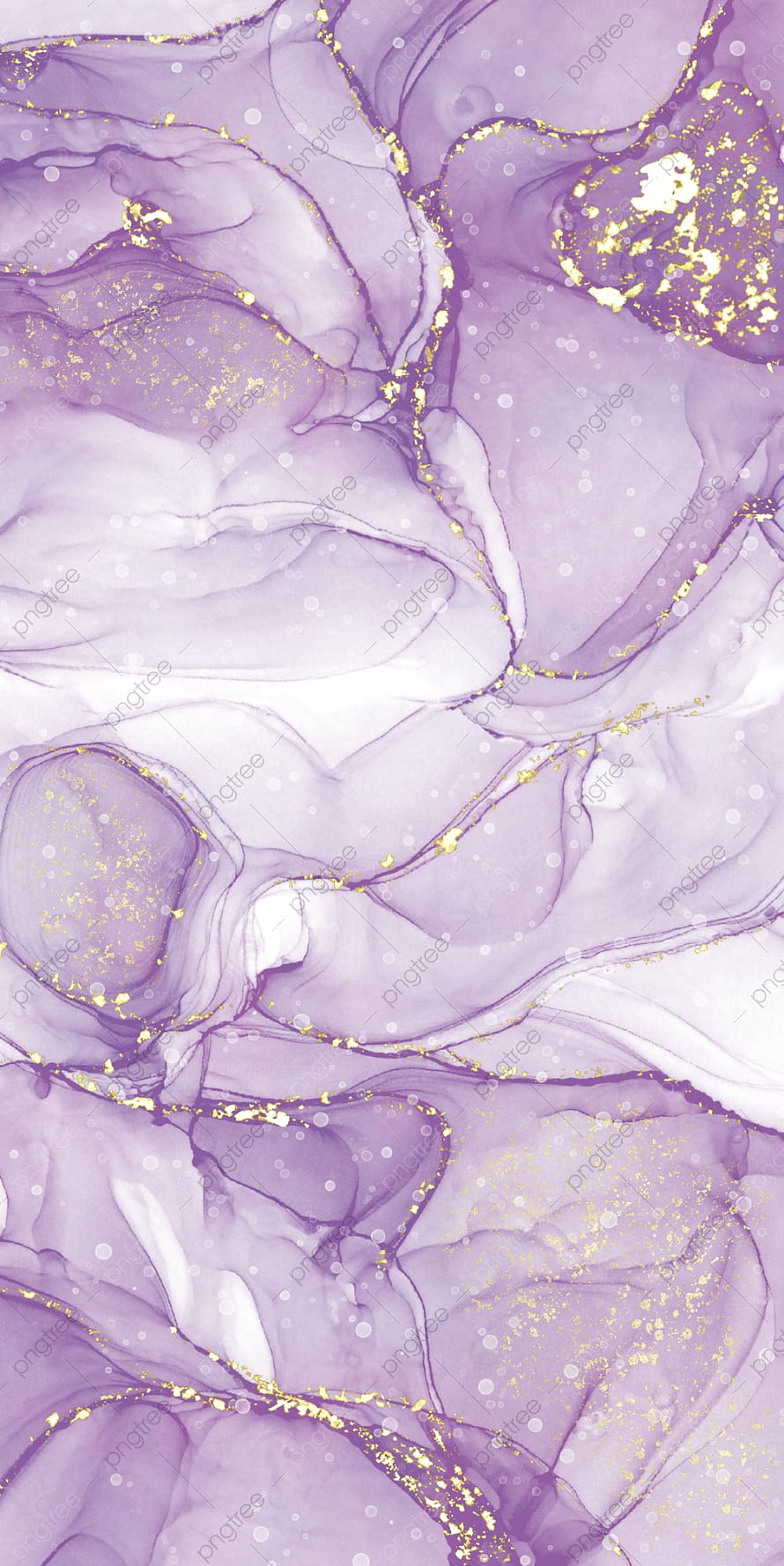 Lilac and Gold Alcohol Ink Marble Texture with Flowing Abstract Patterns HD phone wallpaper