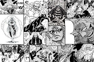 Doflamingo One Piece Manga Panel Compilation HD wallpaper