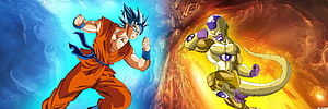 Dragon Ball Z Goku Super Saiyan Blue Versus Golden Frieza Epic Battle HD wallpaper