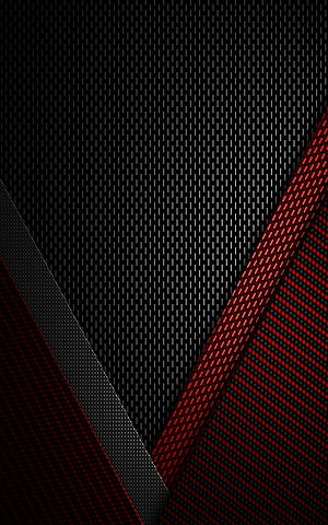 Dark Geometric Carbon Fiber Pattern with Red Diagonal Accents HD phone wallpaper